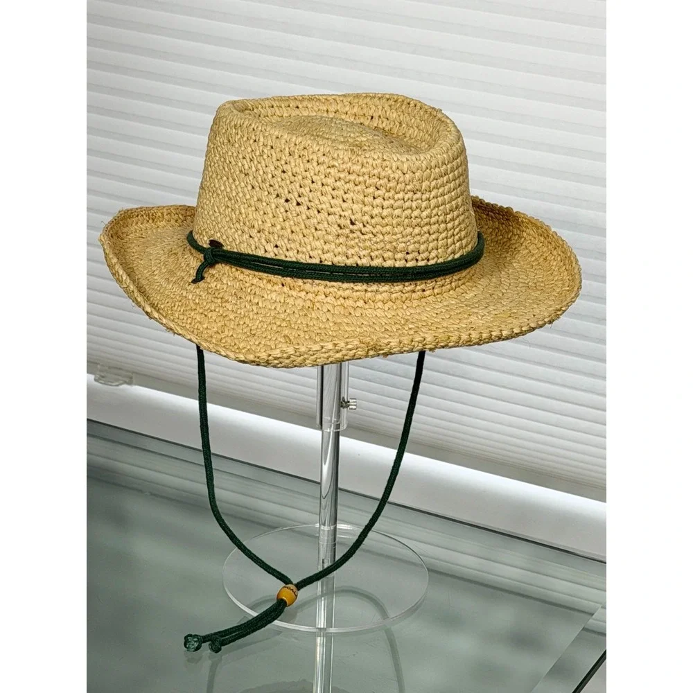 Scala Women's Crocheted Twisted Raffia Outback Beach Sun Hat High End Timeless